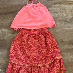 Cat and Jack 12months Girls tank and skirt
